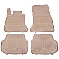 Rezaw-Plast rubber mats beige with higher edge BMW 5, 10-13 set of 4 - Car Mats
