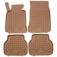 Rezaw-Plast rubber mats beige with higher edge BMW 5, 95- set of 4 - Car Mats