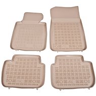 Rezaw-Plast rubber mats beige with higher edge BMW 3, E90/E91, 08- set of 4 - Car Mats