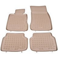 Rezaw-Plast rubber mats beige with higher edge BMW 5, 03-10 set of 4 - Car Mats