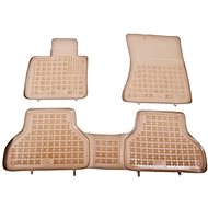 Rezaw-Plast rubber mats beige with higher edge BMW X5, 07- set of 3 pcs - Car Mats