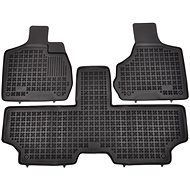 Rezaw-Plast rubber mats black with higher edge Chrysler Voyager 01-04 5 seats, set of 3 - Car Mats