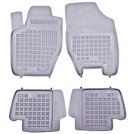Rezaw-Plast rubber mats grey with higher edge Peugeot 307, 01-05 for vehicles with fire extinguisher - Car Mats