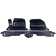 Rezaw-Plast rubber mats black with higher edge Citroen C4 Picasso 06- set of 3 pcs - Car Mats