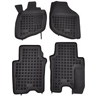 Rezaw-Plast rubber mats black with higher edge Honda City 03-08 set of 4 pcs - Car Mats