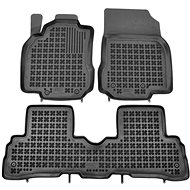 Rezaw-Plast rubber mats black with higher edge Nissan Cabstar 9/09- set of 3 pcs - Car Mats