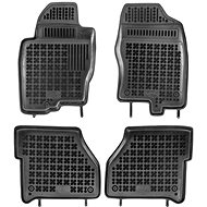 Rezaw-Plast rubber mats black with higher edge Nissan Navara 05 set of 4 - Car Mats