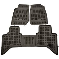 Rezaw-Plast rubber mats black with higher edge Isuzu D-Max 12- set of 3 pcs - Car Mats