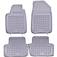 Rezaw-Plast rubber mats grey with higher edge Peugeot 407, 04-10 set of 4 - Car Mats