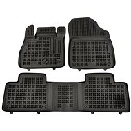 Rezaw-Plast rubber mats black with higher edge Renault Scenic 16- set of 3 - Car Mats