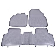 Rezaw-Plast rubber mats grey with higher edge Renault Scenic 03-09 set of 3 pcs - Car Mats