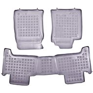 Rezaw-Plast rubber mats grey with higher edge Toyota Land Cruiser 02-09 set of 3 pcs - Car Mats