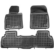 Rezaw-Plast rubber mats black with higher edge Toyota Land Cruiser 200, 08- set of 3 pcs - Car Mats