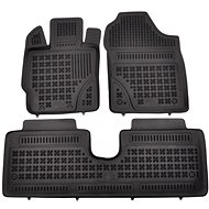 ACI TOYOTA Yaris 11- rubber mats black with higher edge (set of 3) - Car Mats
