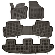 Rezaw-Plast rubber mats black with higher edge VW Sharan 10- 7 seats, set of 4 - Car Mats