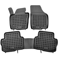 Rezaw-Plast rubber mats black with higher edge VW Sharan 10- 5 seats, set of 3 - Car Mats