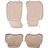 Rezaw-Plast rubber mats beige with higher edge VW Passat 96-00 set of 4 - Car Mats