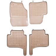 Rezaw-Plast rubber mats beige with higher edge VW Touareg 02-10 set of 4 - Car Mats