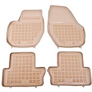 Rezaw-Plast rubber mats beige with higher edge Volvo XC60, 08- set of 4 - Car Mats