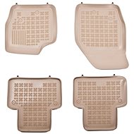 Rezaw-Plast rubber mats beige with higher edge Volvo XC90, 02- set of 4 - Car Mats