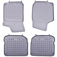 Rezaw-Plast rubber mats grey with higher edge Skoda Octavia 97-01 set of 4 - Car Mats