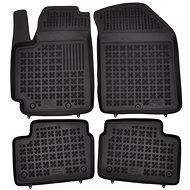 Rezaw-Plast rubber mats black with higher edge Kia Picanto 11- set of 4 pcs - Car Mats
