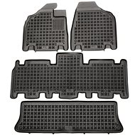 Rezaw-Plast rubber mats black with higher edge Kia Carnival 06-14 7 seats, set of 4 - Car Mats