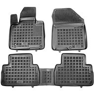 Rezaw-Plast rubber mats black with higher edge Hyundai Santa Fe 18- set of 3 pcs - Car Mats