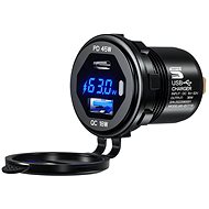 SEFIS USB-C PD 45W + USB-A QC 3.0 18W fast charger / socket - Car Adapter