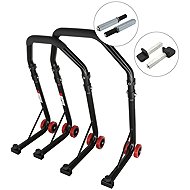 SEFIS D18 moto rack front and rear set - front rack: single, rear rack: packy - Motorbike Stand