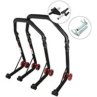 SEFIS D18 moto rack front and rear set - front rack: forks, rear rack: hook - Motorbike Stand