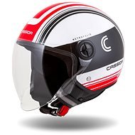 CASSIDA přilba Handy Metropolis (černá/bílá/červená) 2023 M (57 až 58 cm) - Scooter Helmet