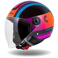 CASSIDA přilba Handy Metropolis (černá/tyrkysová/gradient) 2023 L (59 cm) - Scooter Helmet