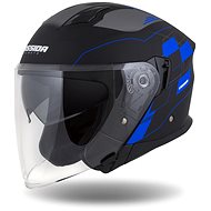 CASSIDA Helmet Jet Tech RoxoR (black matt/blue/grey/white) 2023 2XL (63 to 64 cm) - Motorbike Helmet