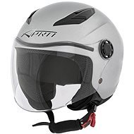 A-Pro BIKESTAR SL dětská stříbrná otevřená jet přilba S - Motorbike Helmet
