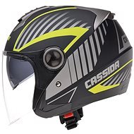CASSIDA Magnum (matte black/grey/fluo yellow) - Scooter Helmet