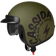 CASSIDA Oxygen Gear (green matte / black) - Motorbike Helmet