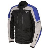 AYRTON Tonny, Black/Grey/Blue - Motorcycle Jacket