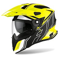 AIROH COMMANDER DUO Fluo Yellow/Black/White-Matte - Motorbike Helmet