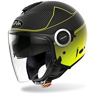 AIROH HELIOS MAP black / fluo-matt - Motorbike Helmet