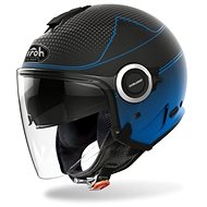 AIROH HELIOS MAP Black/Blue-Matte - Scooter Helmet