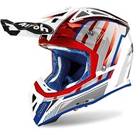 AIROH AVIATOR GLOW 2.3 AMS2 Red/Blue/Grey - Motorbike Helmet