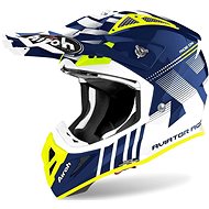 AIROH AVIATOR ACE NEMESI White/Blue/Fluores. - Motorbike Helmet