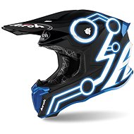 AIROH TWIST NEON Black/Blue - Motorbike Helmet
