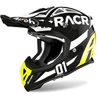 AIROH TWIST RACR Black/White/Fluo - Motorbike Helmet