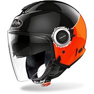 AIROH HELIOS FLUO Black/Orange - Scooter Helmet