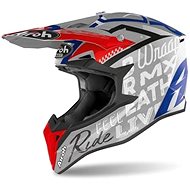 AIROH WRAAP STREET Grey/Blue/Red - Motorbike Helmet