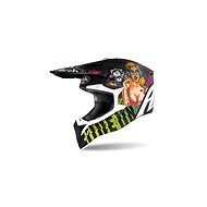 AIROH WRAAP PIN UP Black/Green/Pink - Motorbike Helmet