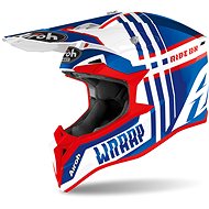 AIROH WRAAP BROKEN Blue/White/Red - Motorbike Helmet