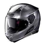 Nolan N87 Emblema N-Com Scratched Chrome 77 - Motorbike Helmet